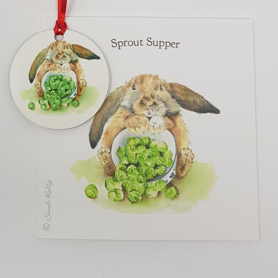 Sprout Supper Bauble Card